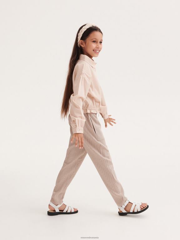 cafea Reserved fetelor îmbrăcăminte pantaloni cu carouri 648HZ1901