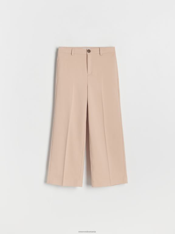 cafea Reserved fetelor îmbrăcăminte pantaloni eleganti cu pliu presat 648HZ1853