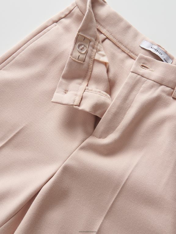 cafea Reserved fetelor îmbrăcăminte pantaloni eleganti cu pliu presat 648HZ1853