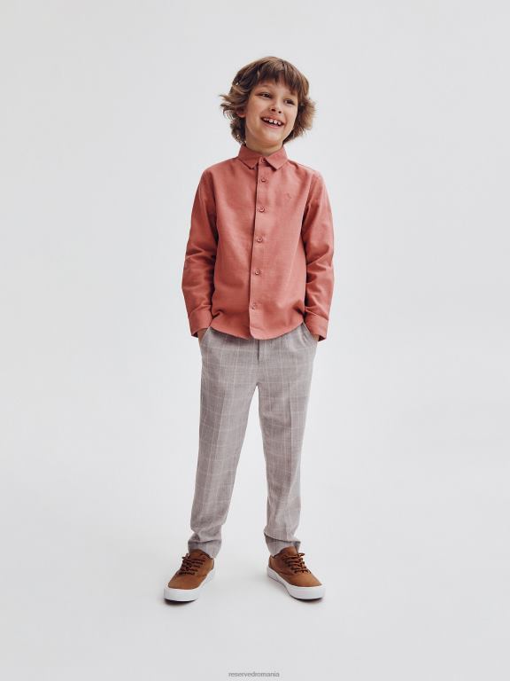 carmin Reserved băieți îmbrăcăminte cămașă elegantă cu fit regulat 648HZ2217