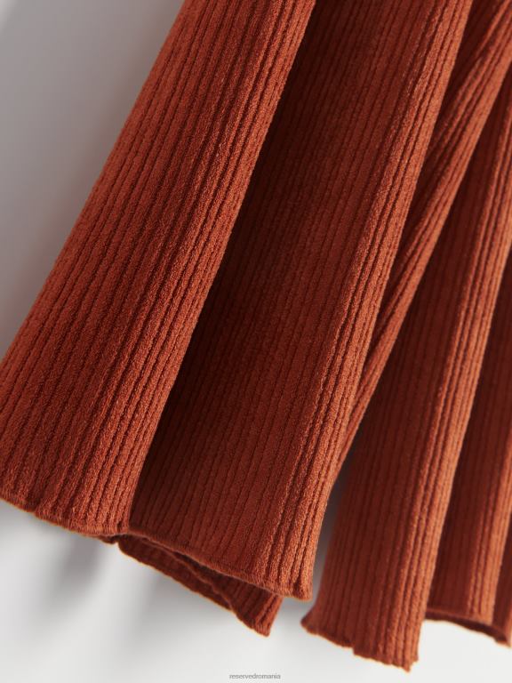 carmin Reserved femei îmbrăcăminte pantaloni din jerseu structural 648HZ705