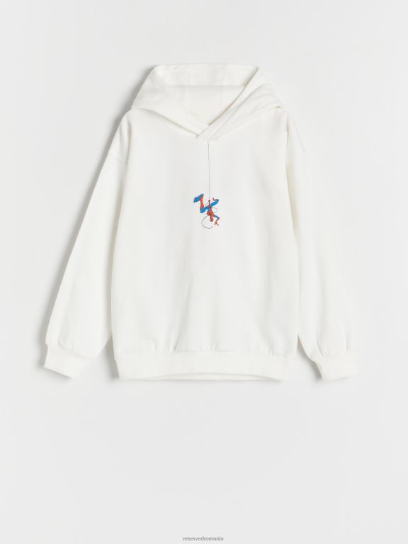 cremă Reserved băieți îmbrăcăminte hanorac 648HZ2063