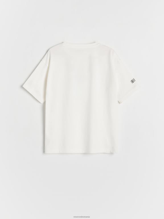 cremă Reserved băieți îmbrăcăminte tricou 648HZ2113