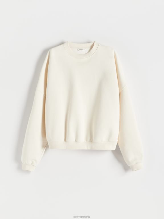 cremă Reserved bărbați îmbrăcăminte hanorac supradimensionat simplu 648HZ1600