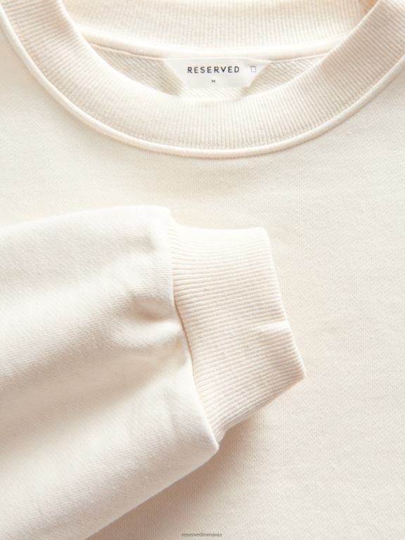 cremă Reserved bărbați îmbrăcăminte hanorac supradimensionat simplu 648HZ1600