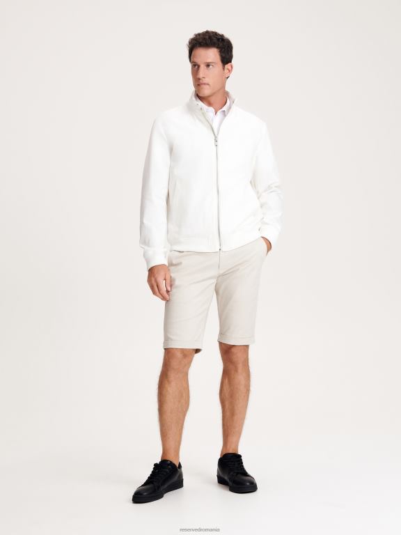 cremă Reserved bărbați îmbrăcăminte jacheta de Bombardier 648HZ1623