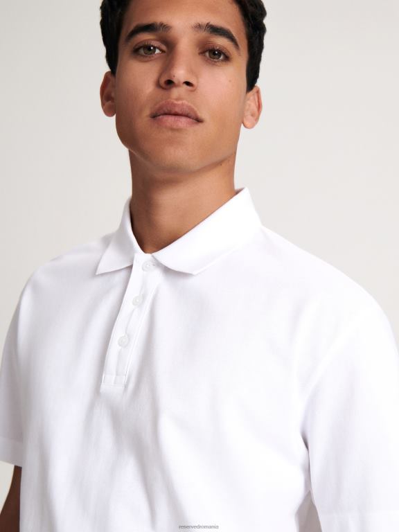 cremă Reserved bărbați îmbrăcăminte maiou Polo 648HZ1338