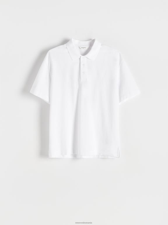 cremă Reserved bărbați îmbrăcăminte maiou Polo 648HZ1338