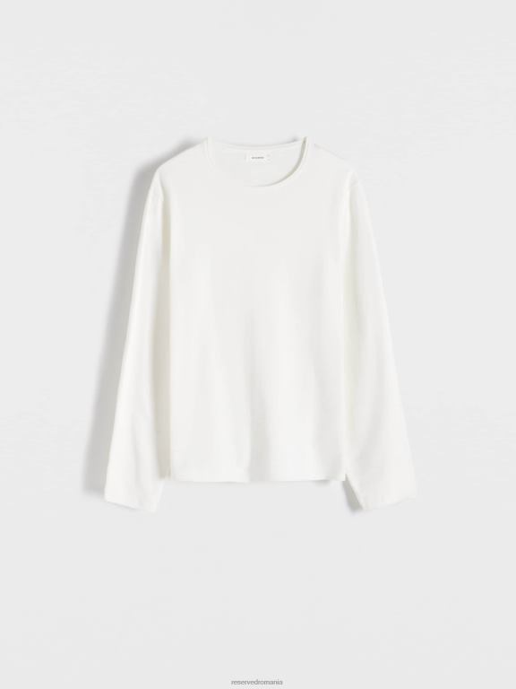 cremă Reserved bărbați îmbrăcăminte pulover din bumbac 648HZ1095