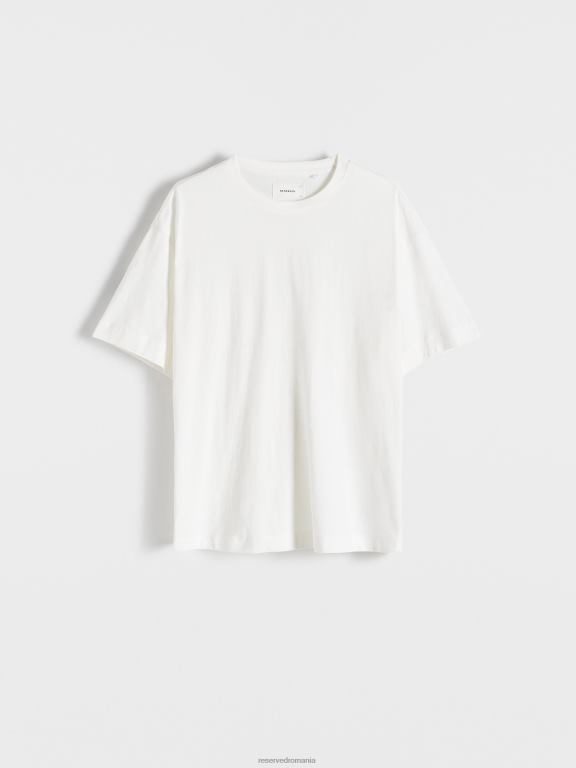 cremă Reserved bărbați îmbrăcăminte tricou boxy 648HZ1154