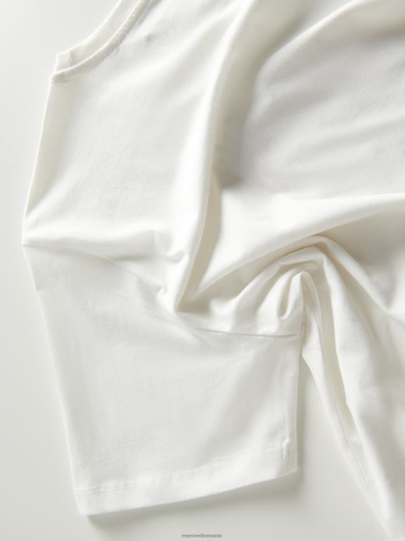 cremă Reserved bărbați îmbrăcăminte tricou nou regular cu imprimeu 648HZ1240