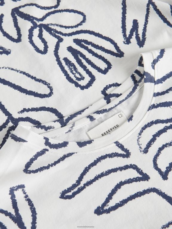 cremă Reserved bărbați îmbrăcăminte tricou nou regular fit 648HZ1202