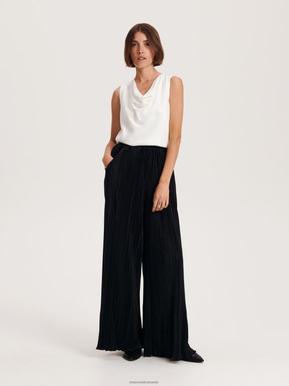 cremă Reserved femei îmbrăcăminte blat din satin 648HZ190