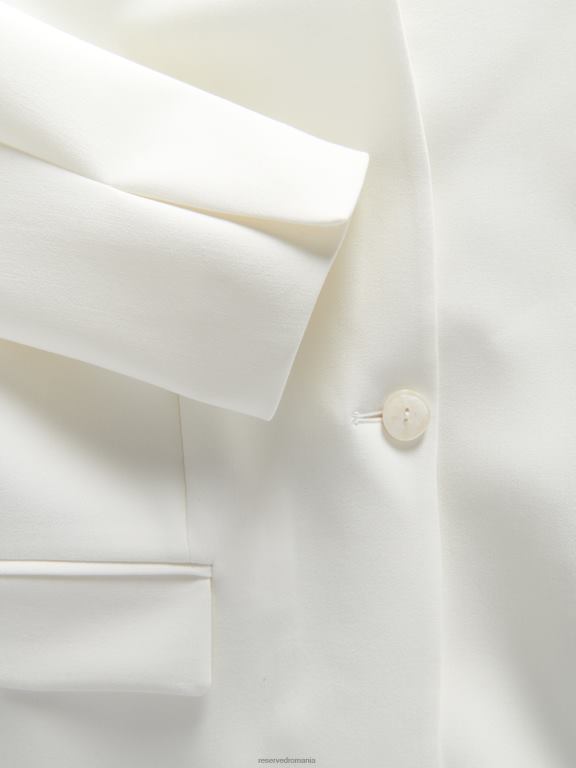 cremă Reserved femei îmbrăcăminte blazer simplu 648HZ264