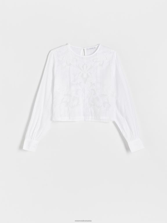 cremă Reserved femei îmbrăcăminte bluză 648HZ93