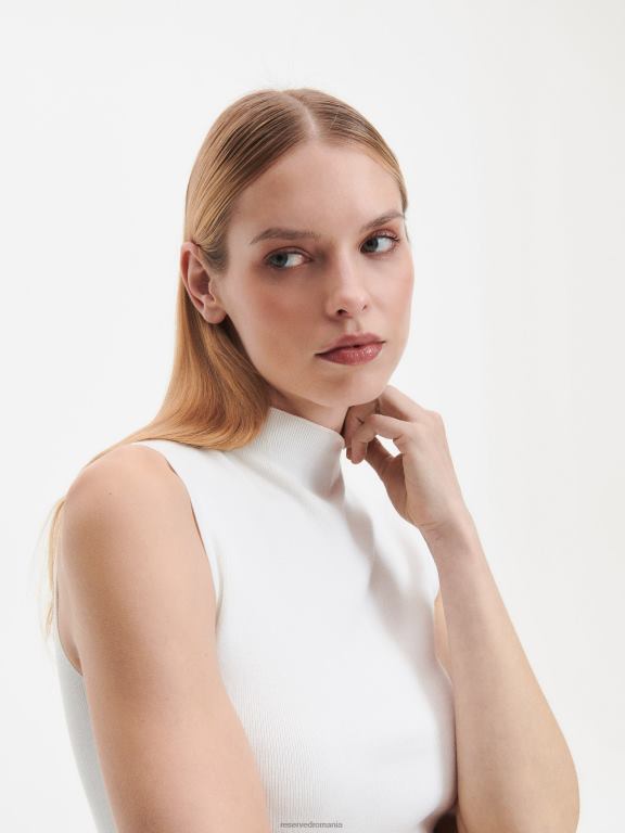 cremă Reserved femei îmbrăcăminte bluză bogată în viscoză 648HZ283