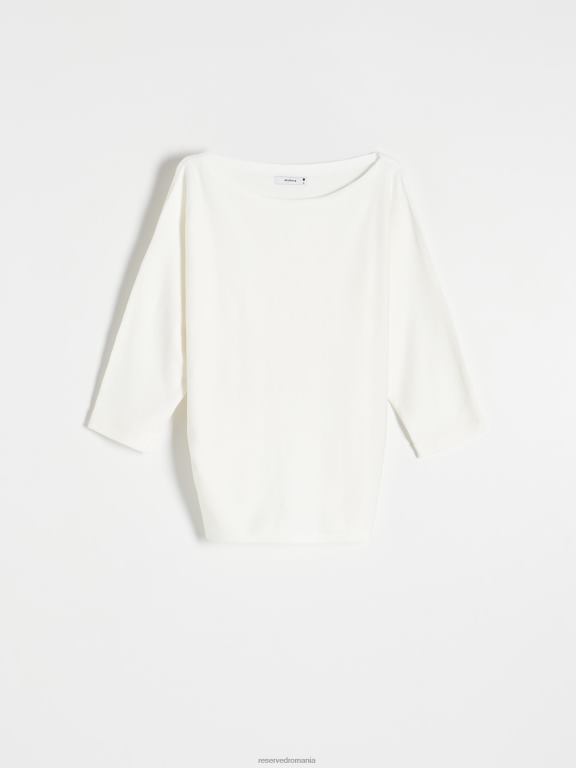 cremă Reserved femei îmbrăcăminte bluză bogată în viscoză 648HZ292