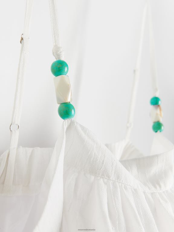 cremă Reserved femei îmbrăcăminte bluză cu pietre decorative 648HZ366