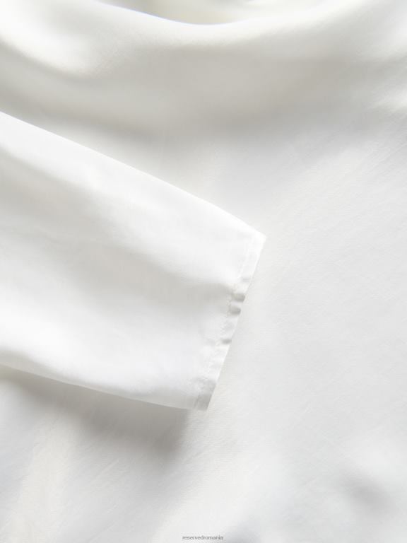 cremă Reserved femei îmbrăcăminte bluză din viscoză 648HZ352