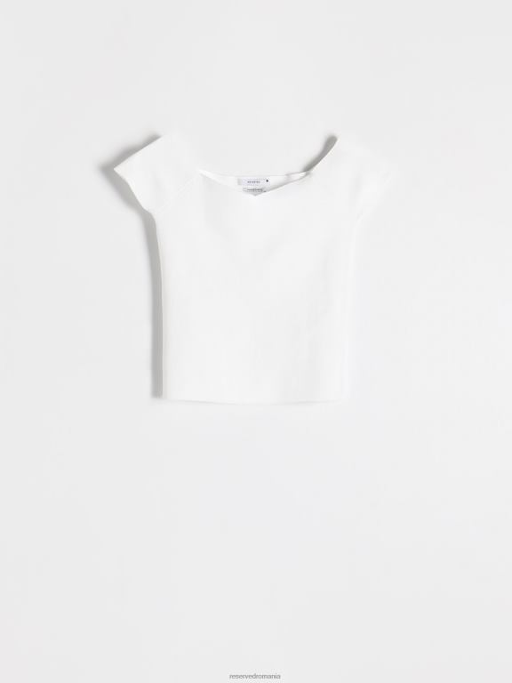 cremă Reserved femei îmbrăcăminte bluză mulată 648HZ305