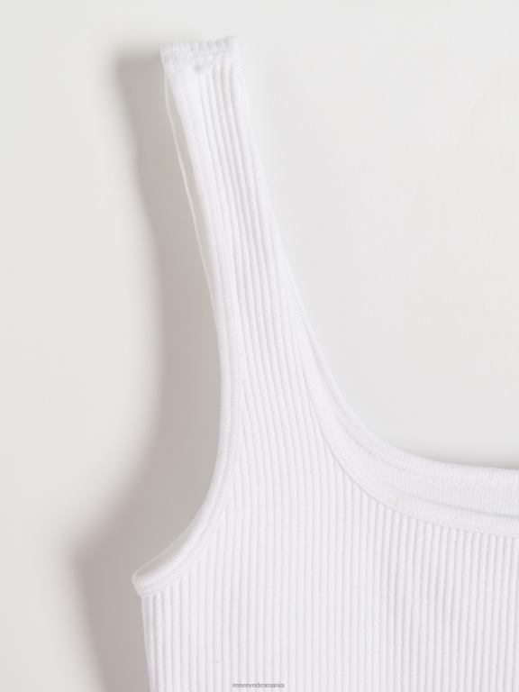 cremă Reserved femei îmbrăcăminte corp din jerseu cu nervuri 648HZ529