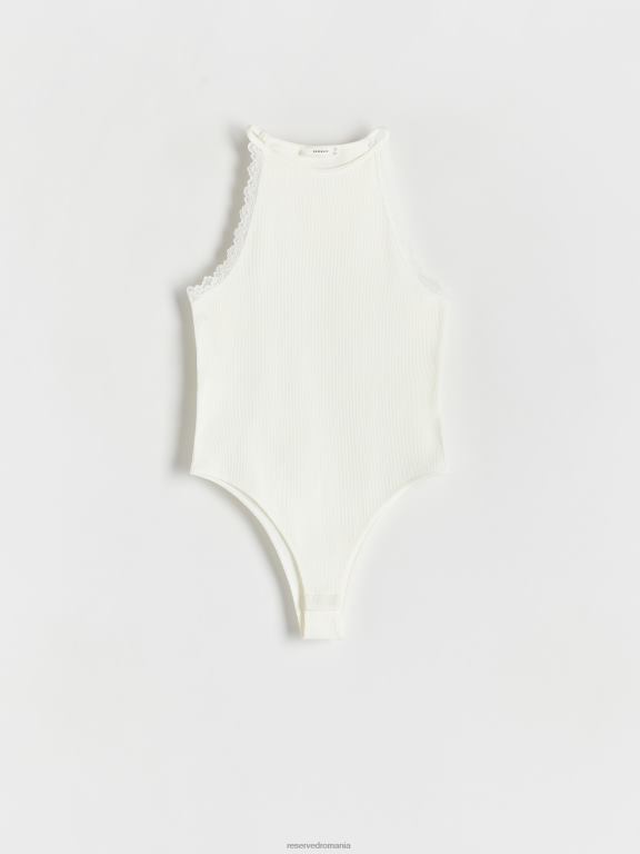 cremă Reserved femei îmbrăcăminte corp slim fit 648HZ496