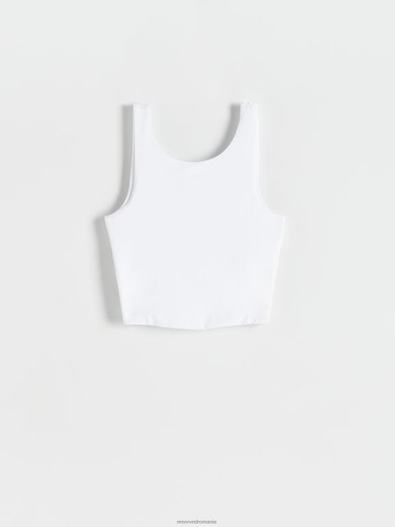 cremă Reserved femei îmbrăcăminte crop top 648HZ509