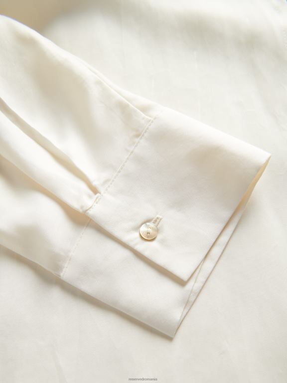 cremă Reserved femei îmbrăcăminte cămașă bogată în cupro 648HZ324