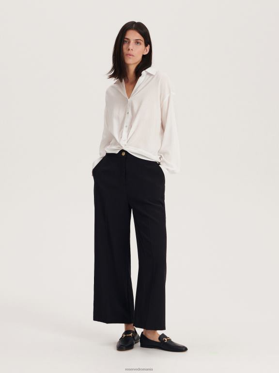 cremă Reserved femei îmbrăcăminte cămașă bogată în viscoză 648HZ219