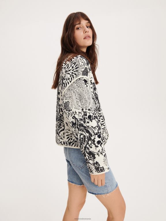 cremă Reserved femei îmbrăcăminte jachetă matlasată 648HZ1