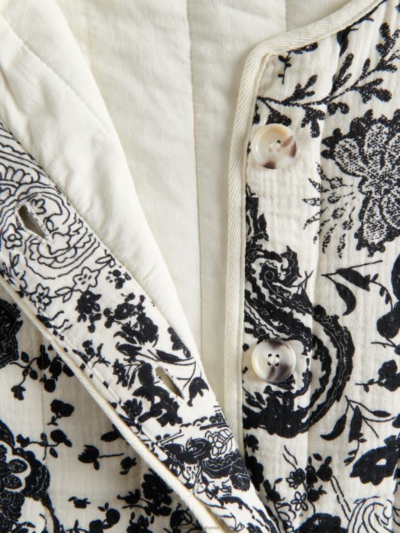 cremă Reserved femei îmbrăcăminte jachetă matlasată 648HZ1