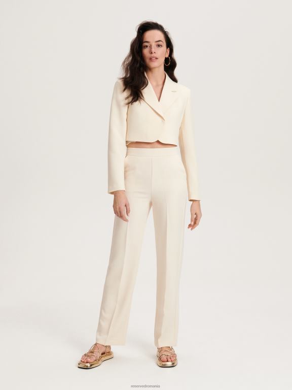 cremă Reserved femei îmbrăcăminte jachetă scurtă 648HZ268