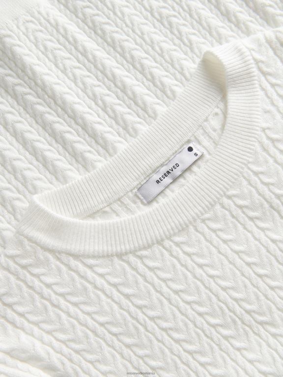 cremă Reserved femei îmbrăcăminte jumper bogat în viscoză 648HZ934