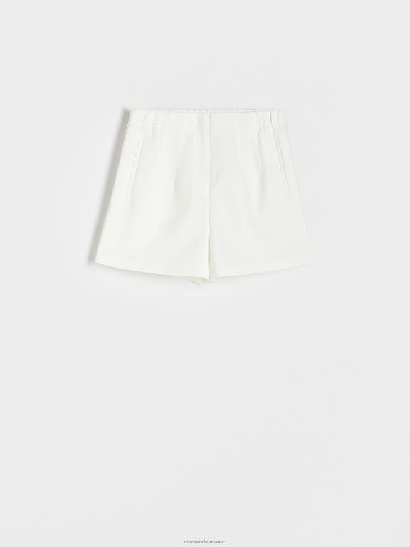 cremă Reserved femei îmbrăcăminte pantaloni scurți simpli 648HZ591