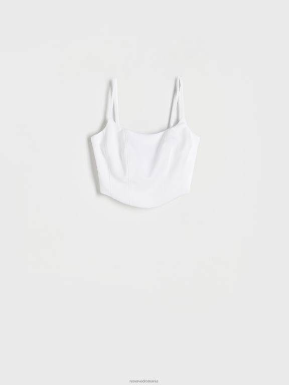 cremă Reserved femei îmbrăcăminte top corset 648HZ342