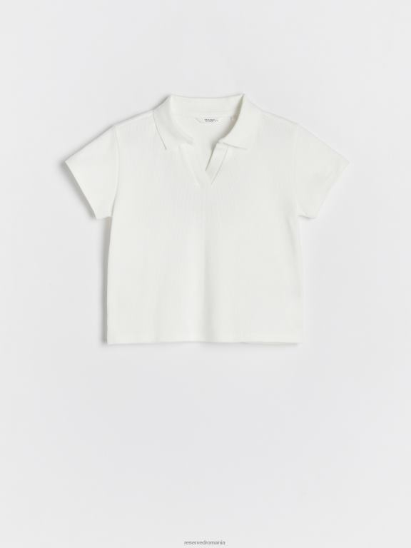 cremă Reserved fetelor îmbrăcăminte maiou Polo 648HZ1801