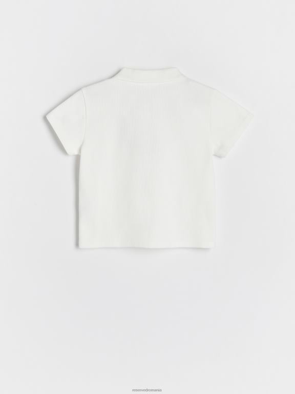 cremă Reserved fetelor îmbrăcăminte maiou Polo 648HZ1801