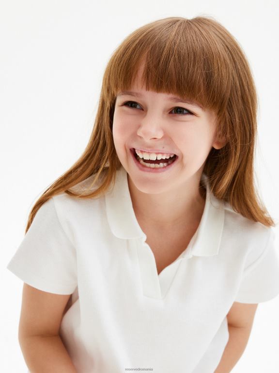 cremă Reserved fetelor îmbrăcăminte maiou Polo 648HZ1935