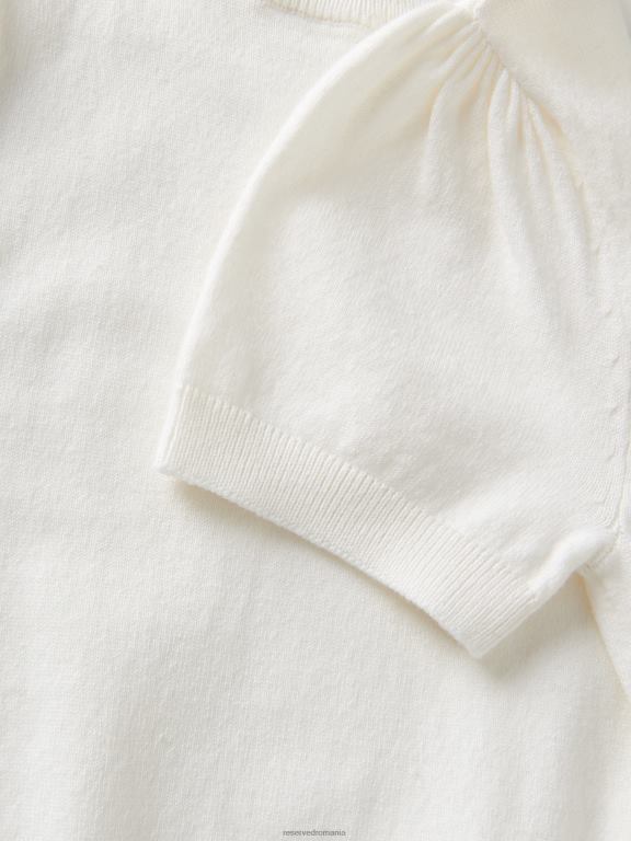 cremă Reserved fetelor îmbrăcăminte pulover cu maneca scurta 648HZ1761