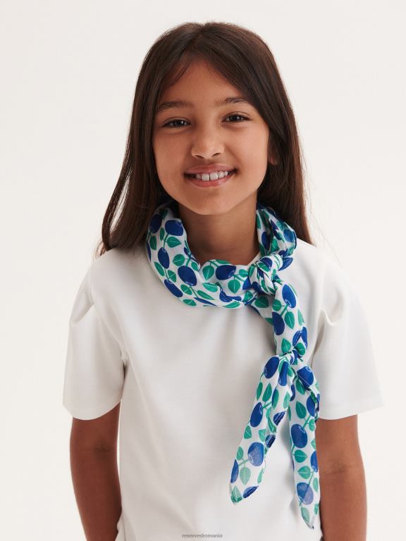 cremă Reserved fetelor îmbrăcăminte tricou din amestec modal 648HZ1892