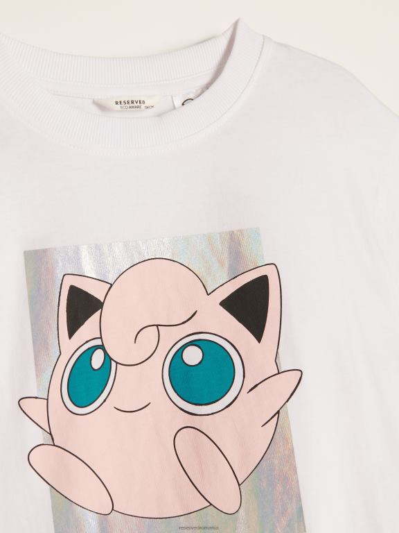 cremă Reserved fetelor îmbrăcăminte tricou pokemon 648HZ1768