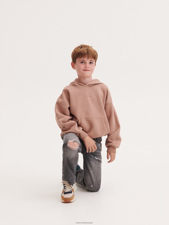 gri Reserved băieți îmbrăcăminte blugi obișnuiți învechiți 648HZ2150