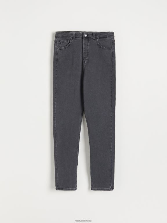 gri Reserved femei îmbrăcăminte blugi mom fit 648HZ793