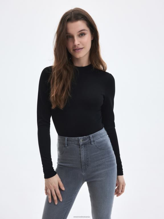 gri Reserved femei îmbrăcăminte blugi slim fit 648HZ798