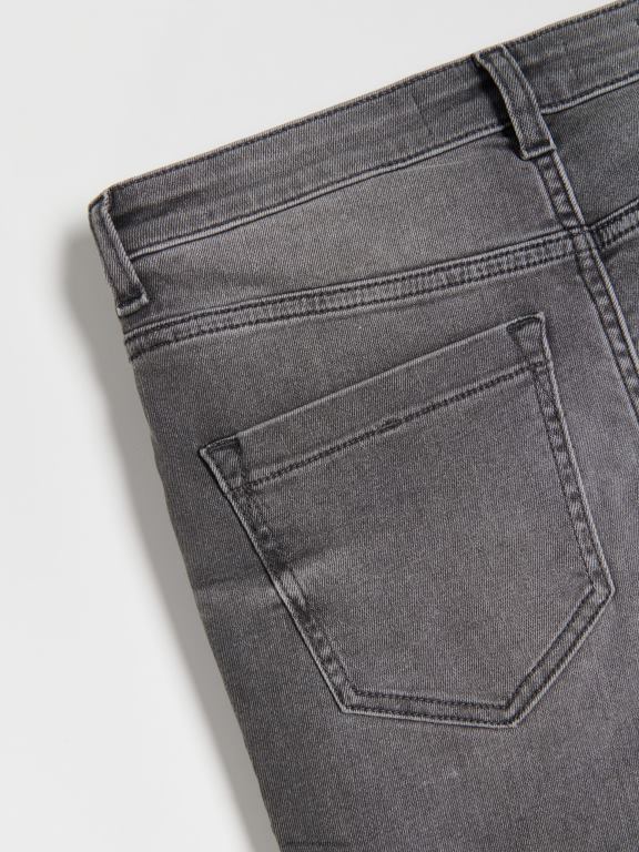 gri Reserved femei îmbrăcăminte blugi subțiri 648HZ551