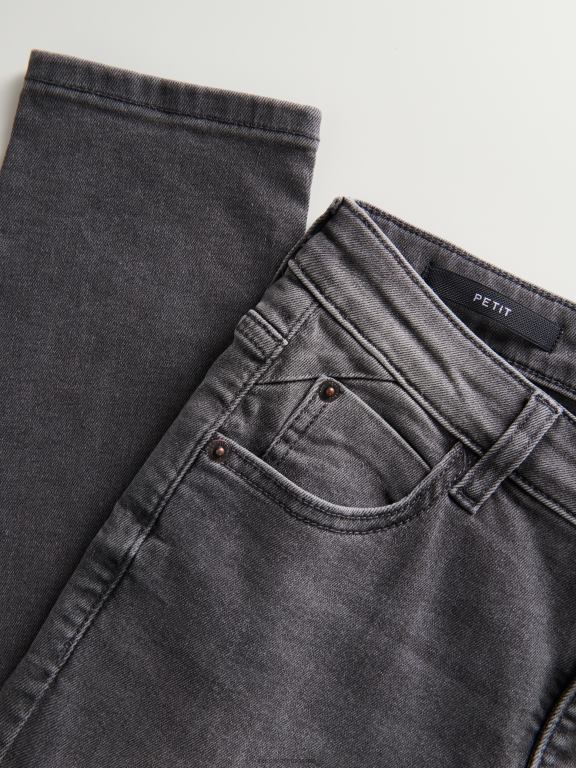 gri Reserved femei îmbrăcăminte blugi subțiri 648HZ551