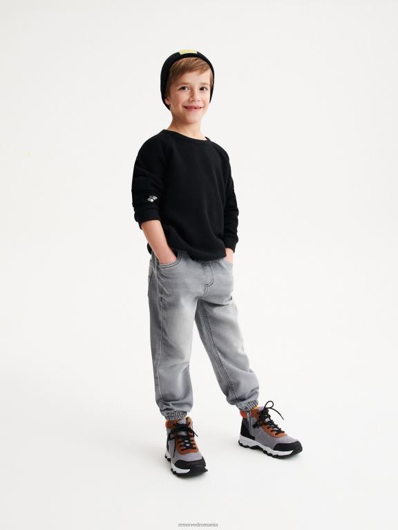 gri deschis Reserved băieți îmbrăcăminte blugi elastici de jogger 648HZ2105