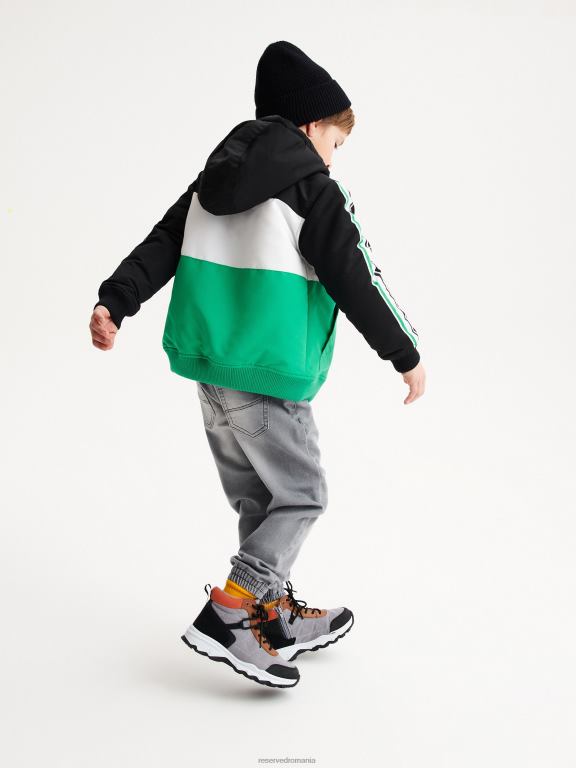 gri deschis Reserved băieți îmbrăcăminte blugi elastici de jogger 648HZ2105