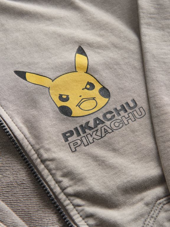 gri deschis Reserved băieți îmbrăcăminte hanorac bomber supradimensionat pokemon 648HZ2060