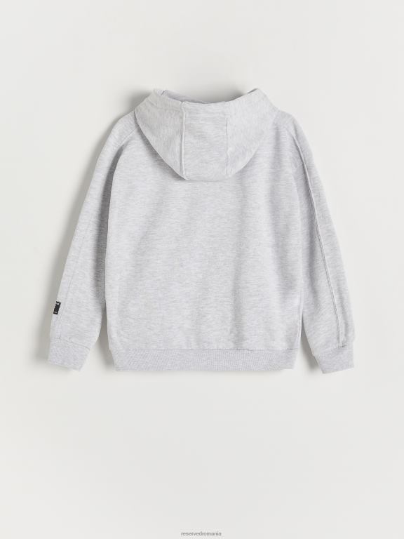 gri deschis Reserved băieți îmbrăcăminte hanorac din bumbac 648HZ2061